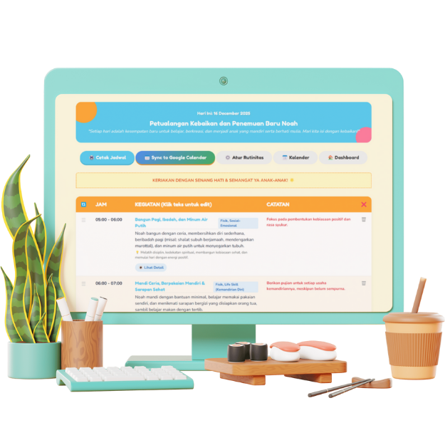 KidsPlan AI Dashboard Preview